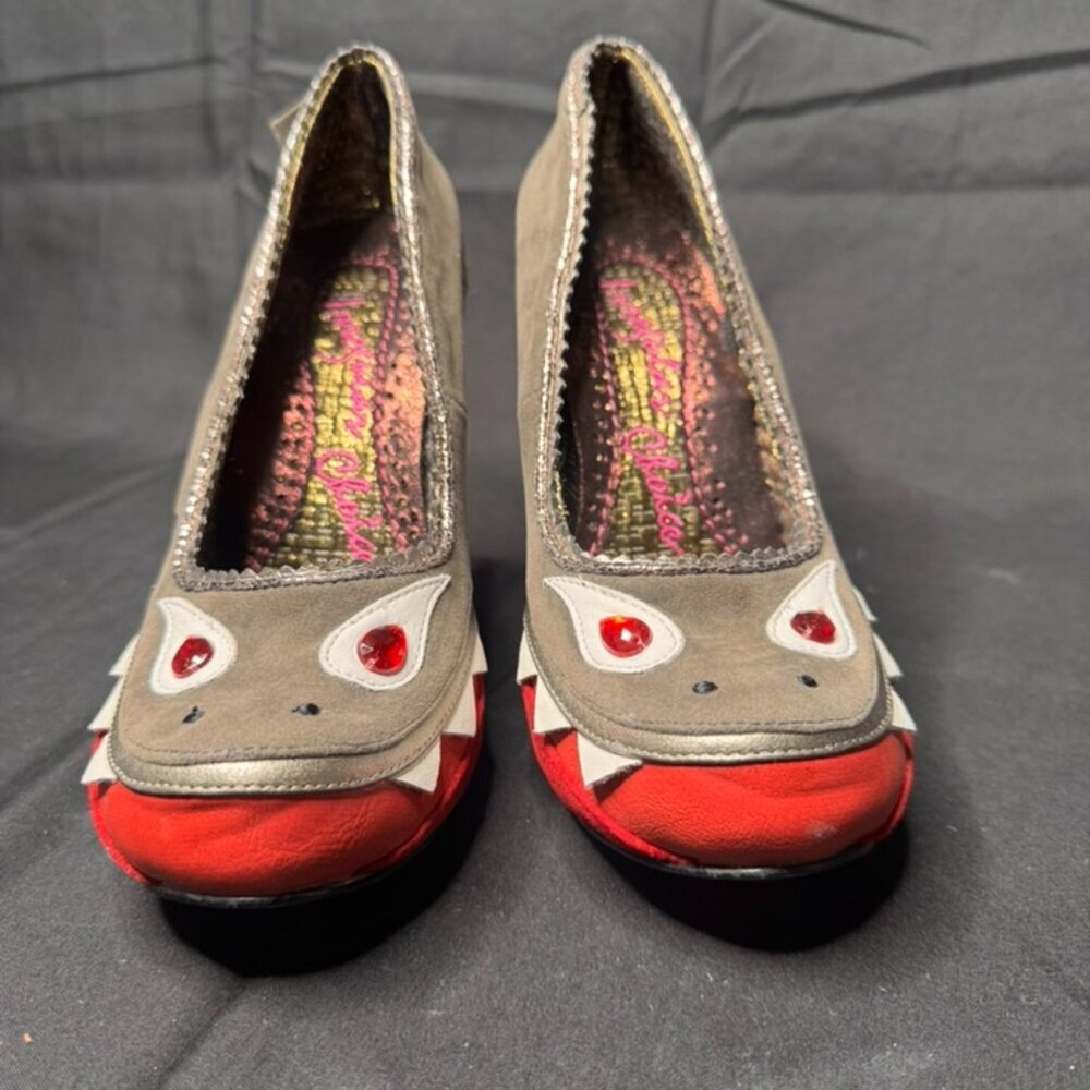 Irregular Choice Carpe Diem Shark Platform Heels – RARE
